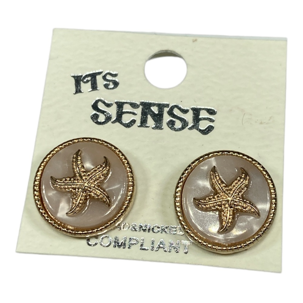 Gold Starfish Earrings